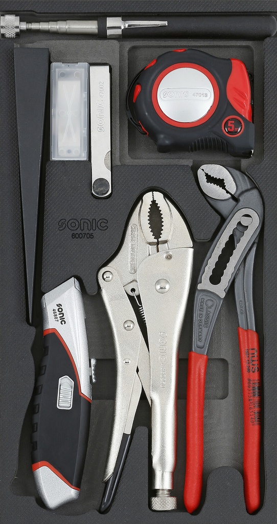 Tool Set for Trolley, 7 pcs (600705, SONIC)