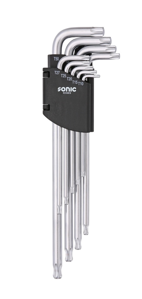 Angled long ball-end TORX key set 9pcs (600909, SONIC)