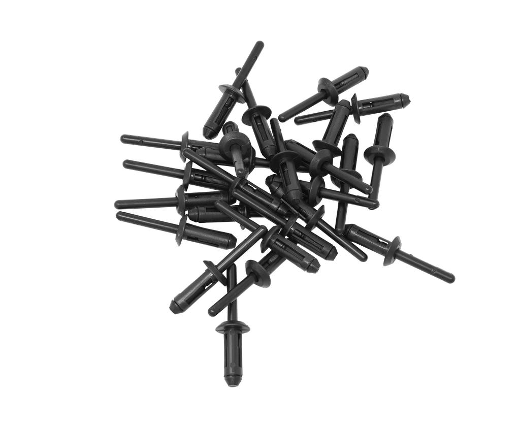 Kunststoffnieten VPE 25 Stück Ø6,6mm x 17,2mm (12455065, PICHLER)