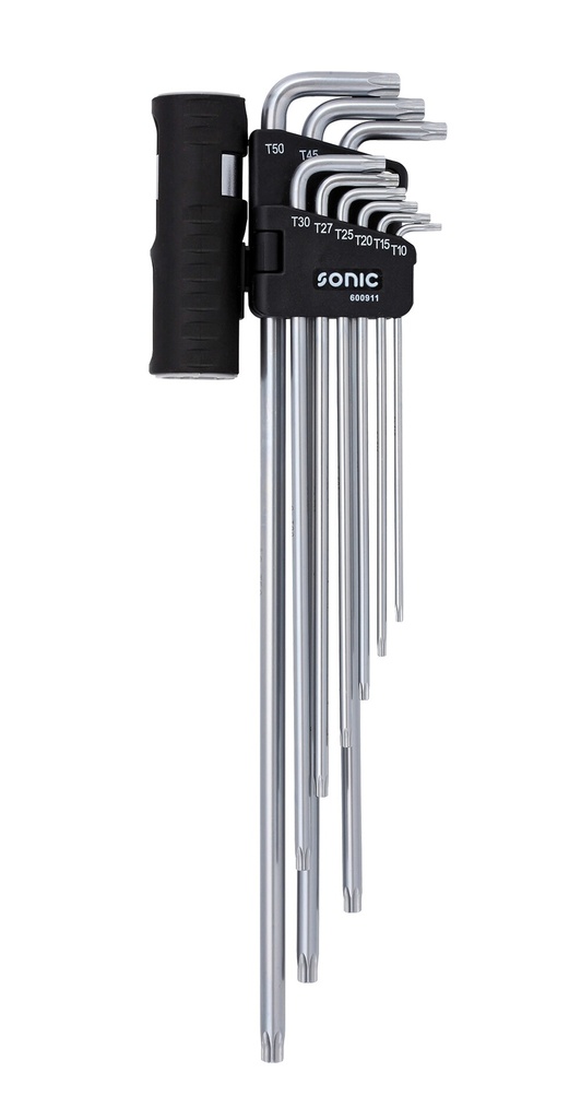 Izliektu īpaši garu TORX atslēgu komplekts 9gab. (600911, SONIC)