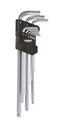 Hex key set, long ball-end, 10 pcs (601008, SONIC)