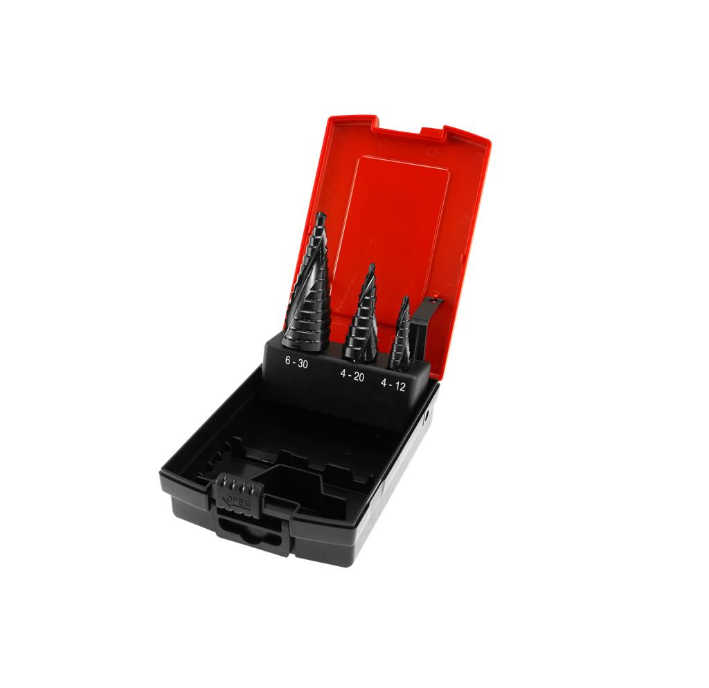 Stepped drill " Gold ", 3 pcs. mit Entgratungszone (2802850, PICHLER)