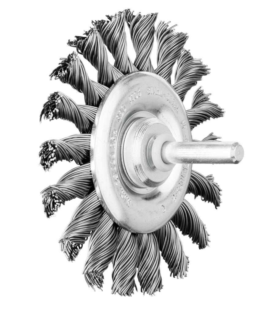 Mounted Wheel Brush, Knotted 76x6mm (30176000, PICHLER)