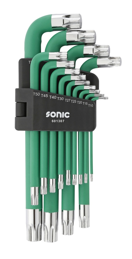 Angled TORX key set with magnetic holder 13pcs (601307, SONIC)