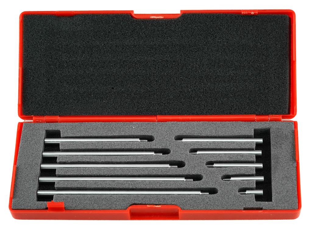 Messuhrverlängerungen Satz 10-teilig von 10 bis 100 mm (43015500, PICHLER)