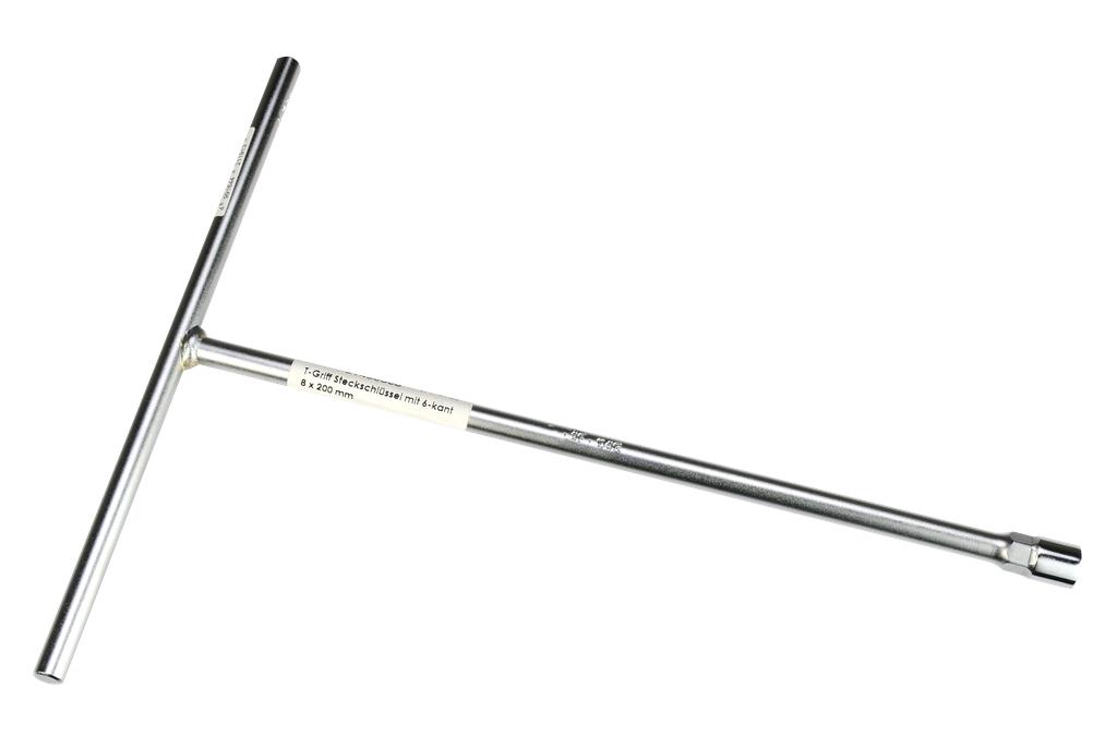 T-Griff Steckschlüssel mit 6-kant 8 x 200 mm (51450308, PICHLER)