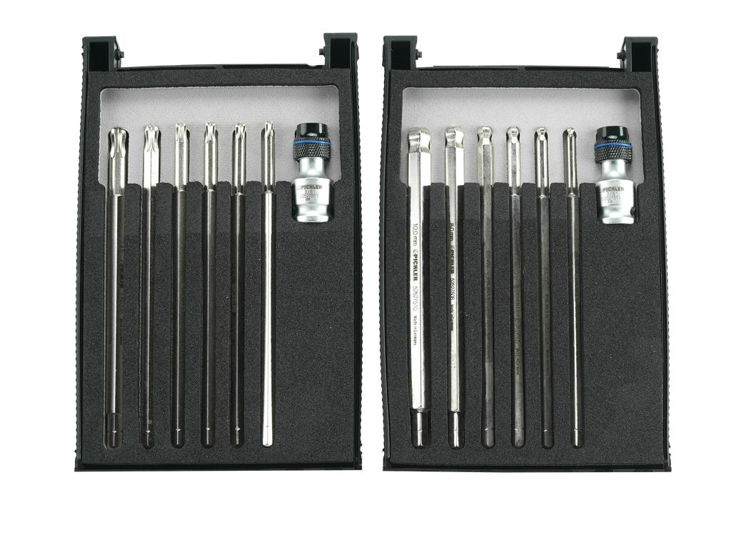 Kugelkopfinnensechskant + Kugelkopftorx mit Magnethalterung Kombi-Set (52526500, PICHLER)