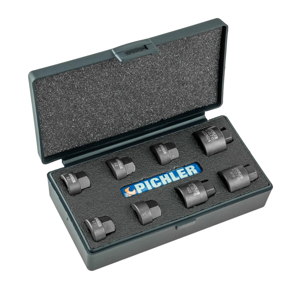 Gewindebohrer-Halteadapter Set 8-tlg.mit Gewindebohrer-Aufnahmen M6-M24 (58506110, PICHLER)