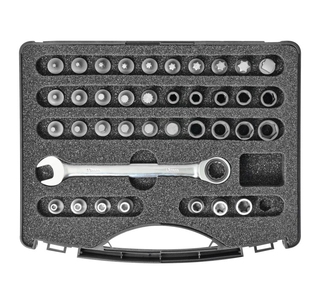 Socket and Bit Set "Extra Short" 38 pc (58511000, PICHLER)
