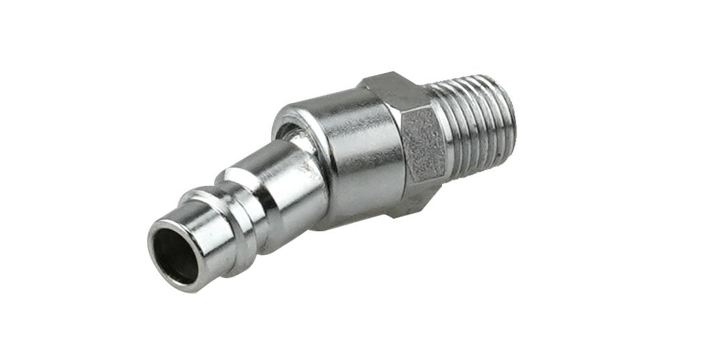 Plug nipple with Euro coupling R 1/4" external thread swiveling and rotatable (60214350, PICHLER)