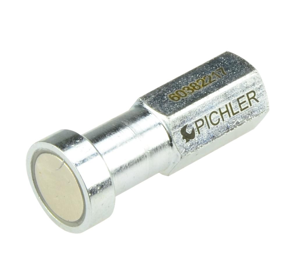 Magnetaufsatz m. Adapter IG M5 Zugkraft 6kg zur Verwendung mit 60385217 (60382217, PICHLER)
