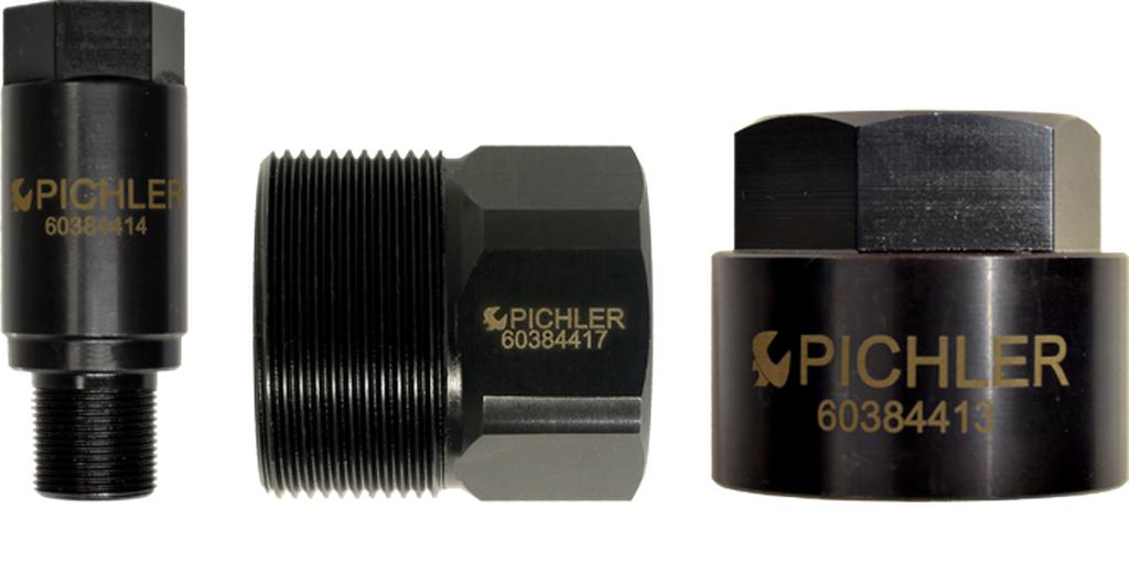 Adapteru komplekts solenoīdu vadītu BOSCH Common Rail sprauslu izņemšanai (60384415, PICHLER)