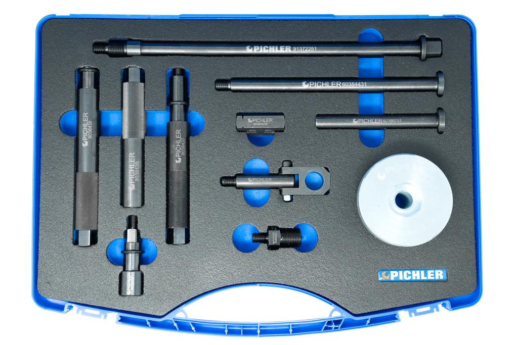 Injector dismantling kit Mod. UNI III, 11 pcs. (60384455, PICHLER)