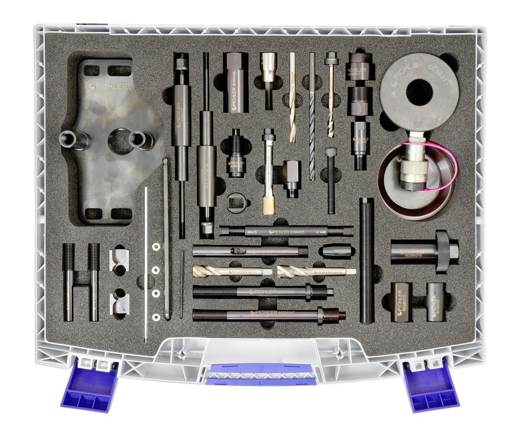 Injector removal set SOFIM with 20 t hydraulic cylinder (60385345, PICHLER)
