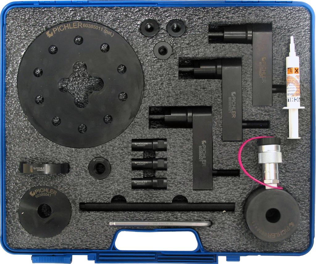 Universal injector removal kit with 12 t hydraulic cylinder (60385395, PICHLER)