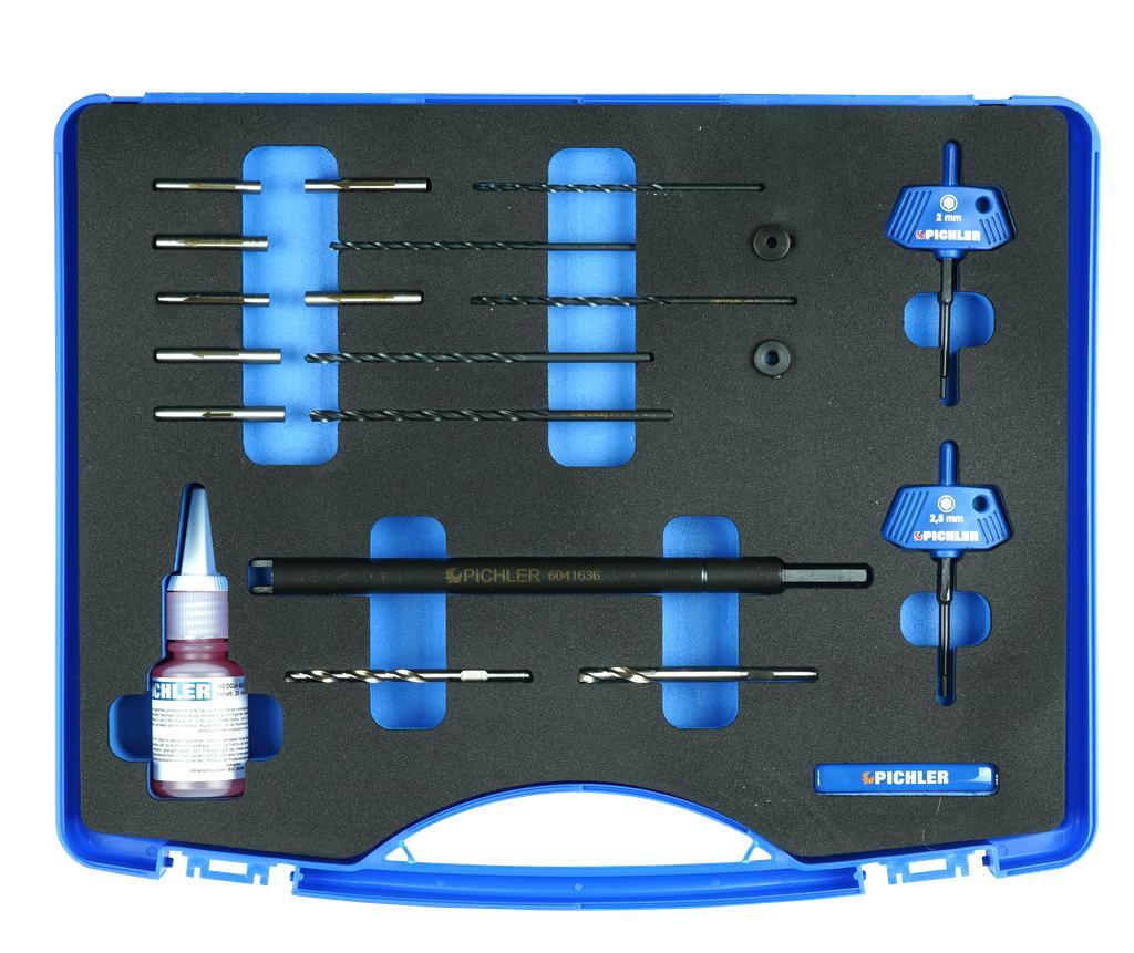 Glow plug middle electron drilling-out Set (60417780, PICHLER)
