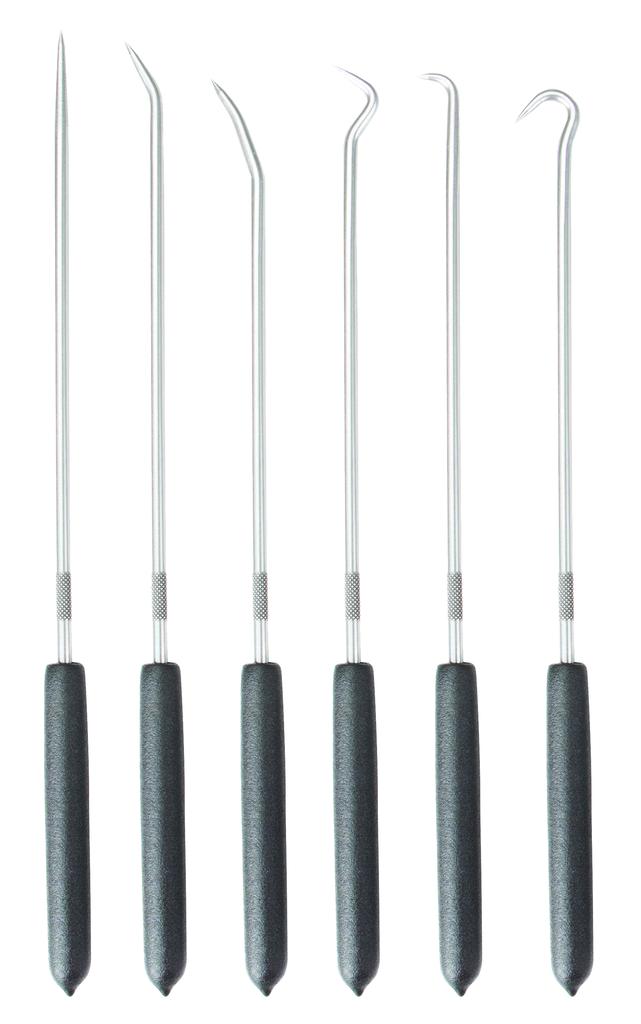 Hook set UNI, 6 pcs., with non-slip handle, 250 mm long (60476215, PICHLER)