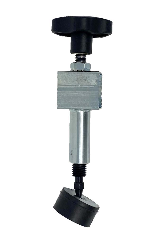 Short support foot with adjustable rubber plate (60806615, PICHLER)