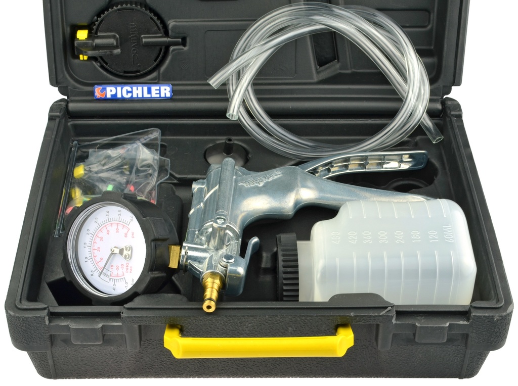 Pressure and Vacuum Pump Set Complete with Accessories Mityvac Metal (6090860, PICHLER)
