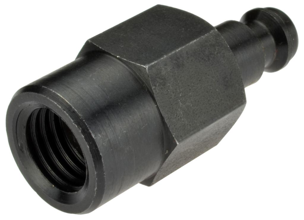 Connection adapter, plug-in nipple NW5 (DN5) to internal thread M12x1.5, with valve (60915800, PICHLER)