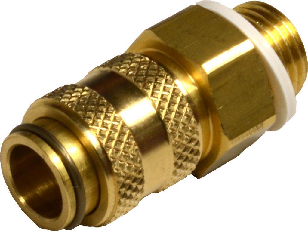 Connecting adapter: quick coupling NW5 with external thread R 1/4 in. (60946200, PICHLER)