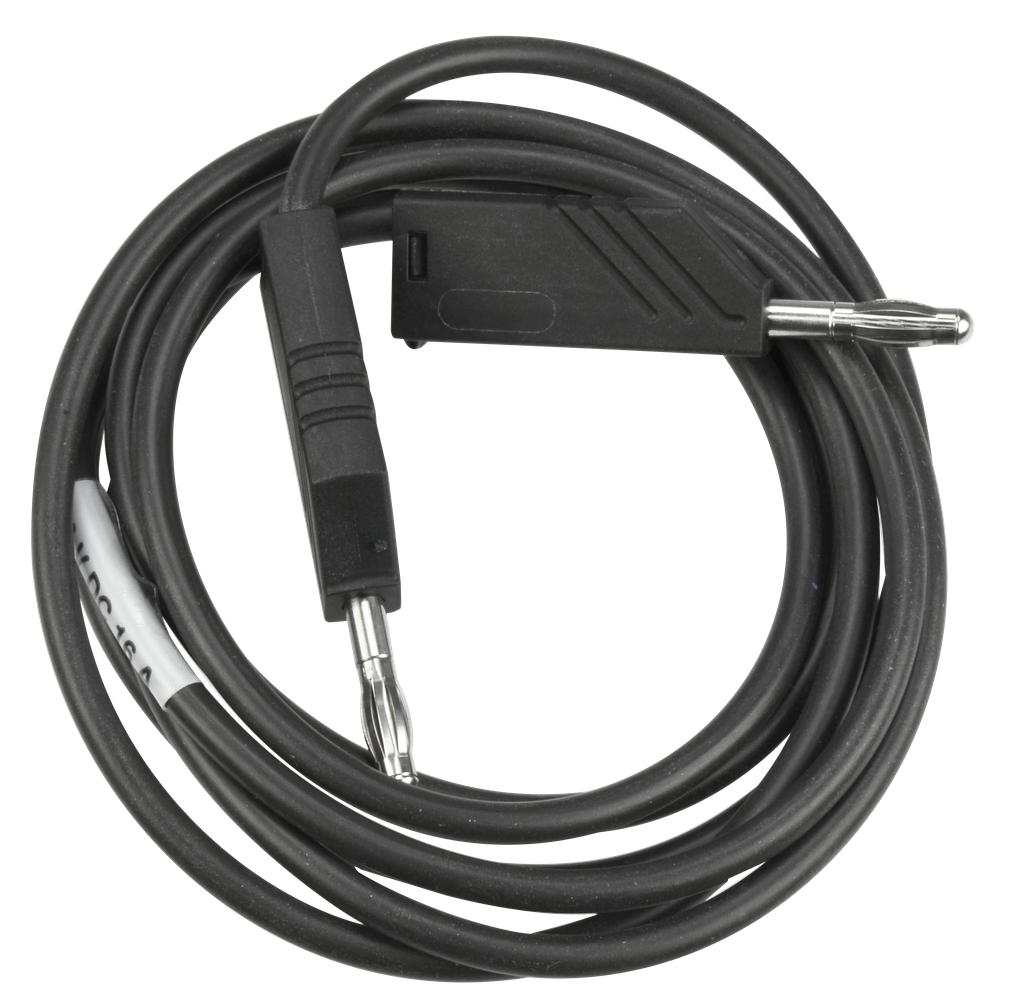 Hochflexibles Meßkabel 1,50 m schwarz mit 2 Büschelsteckern (60977200, PICHLER)