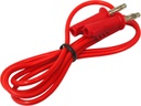 Safety Test Lead Stackable Plugs Ø 4 mm 1.2 m Red (60979033, PICHLER)