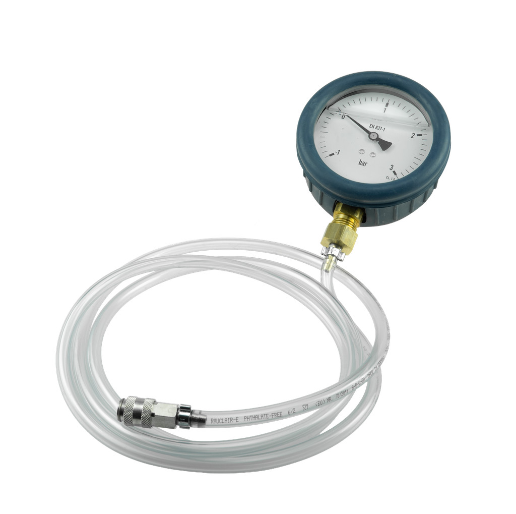 Turbotester hochpräzise analog Manometer -1 bis 3 BAR glyzerinbefüllt (60981010, PICHLER)