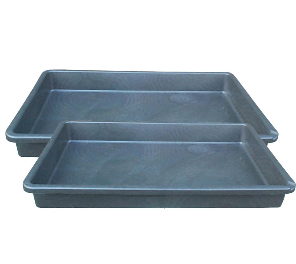 Drip tray set, 2-piece, extra flat, 45 l, 880x600x100 mm (61211602, PICHLER)