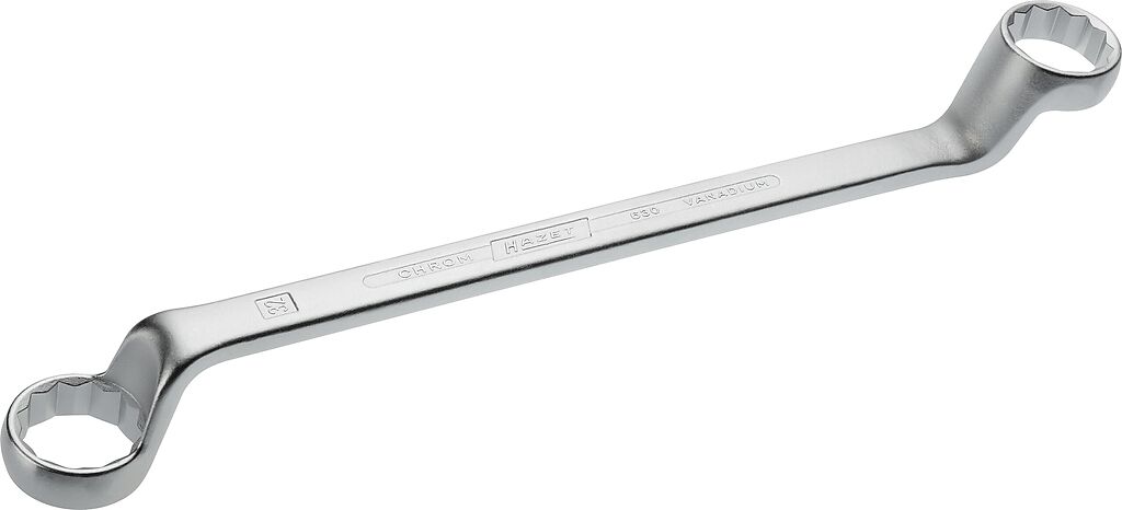 Double box-end wrench, outside 12-point traction profile, 30 × 32 mm (630-30X32, HAZET)
