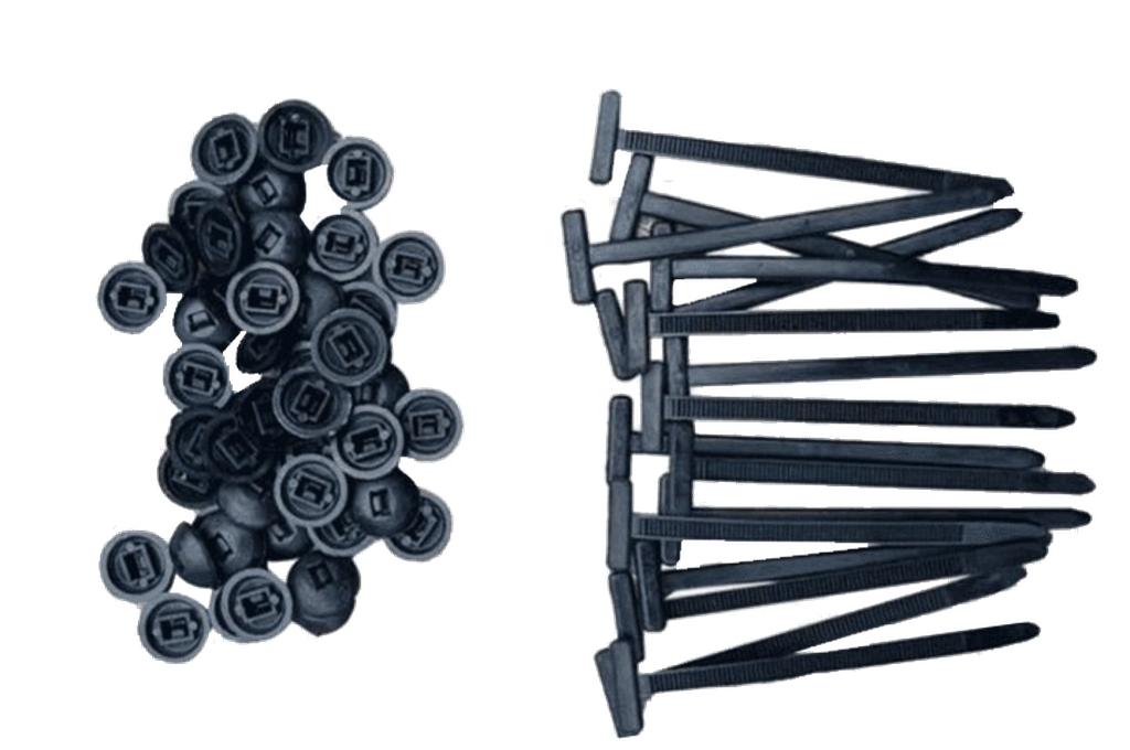 T-clip cable ties, 100 pcs. (65450400, PICHLER)