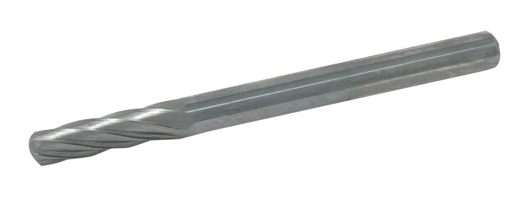 Carbide burr roll round shape Ø3.0 mm with front teeth / shaft Ø 3.0 mm (67052103, PICHLER)