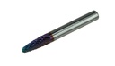 Cietsakausējuma frēze 6 × 50 mm, koka forma ar noapaļotu galu (RBF), kāts 6 mm (67060009, PICHLER)