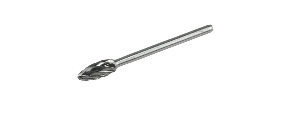 HM-Frässtift Flammenform B Aluzahnung / Schaft: 3mm (67062106, PICHLER)