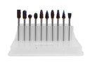 Carbide burr set, cross cut, 10 pcs, shank 3 mm (67063100, PICHLER)