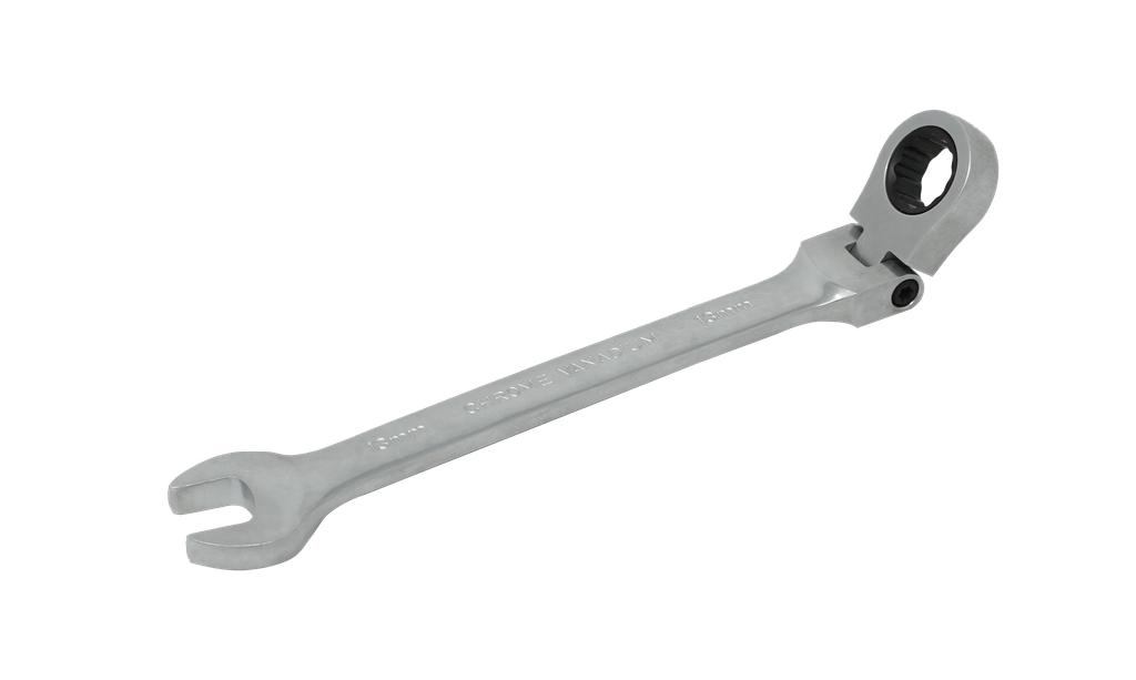 Ring-Maulschlüssel SW13 m.Feinverzahnung und Gelenk 90° (70344013, PICHLER)