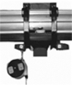 Išmetamųjų dujų bėgio vežimėlis, išorinis, antgaliui Ø100 mm (4 col.) su replių tipo griebtuvu (64215, EUROLUBE)