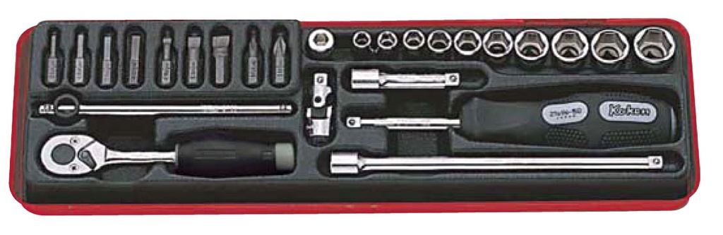SOCKET SET 1/4"SQ.DR. (71801041, PICHLER)