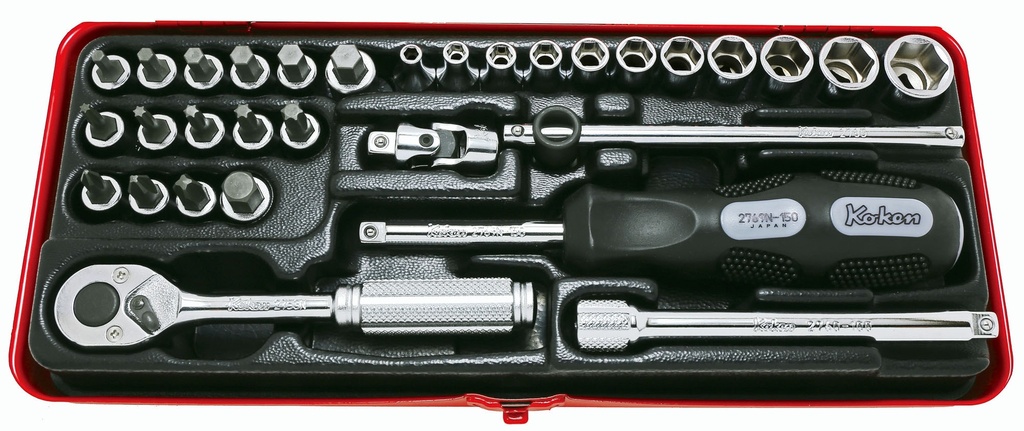 SOCKET SET 1/4"SQ.DR. (INCH) (72800555, PICHLER)