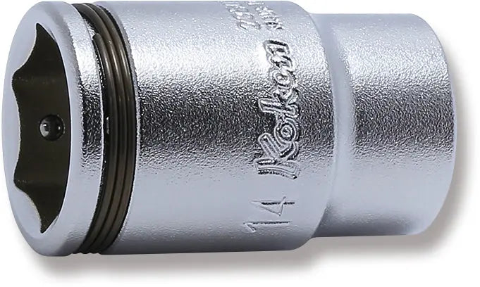 NUT GRIP SEMI DEEP SOCKET 1/4"SQ.DR. 14MM (72800682, PICHLER)