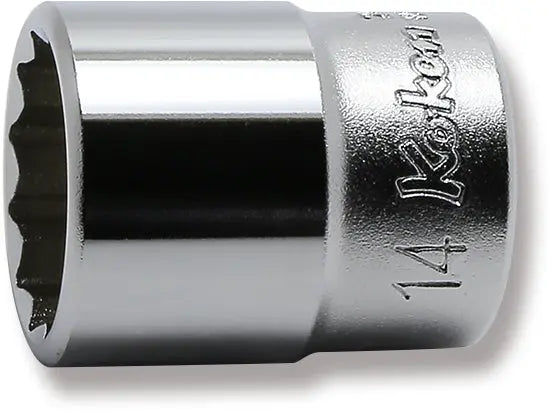 SOCKET 1/4"SQ.DR. 12-P 14MM (72800766, PICHLER)