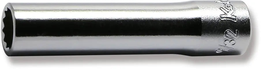 DEEP SOCKET 1/4"SQ.DR. 12-P 9/32" (72801050, PICHLER)
