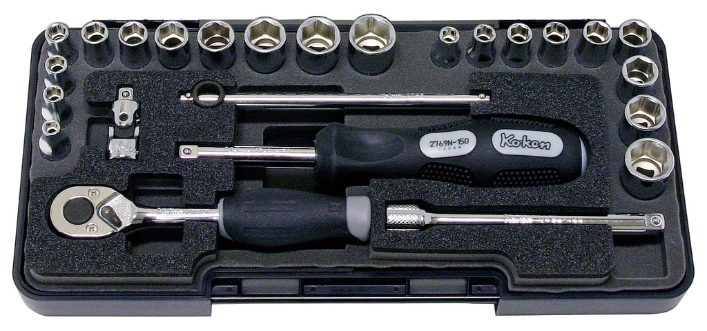 SOCKET SET 1/4"SQ.DR. 6-P (72801138, PICHLER)