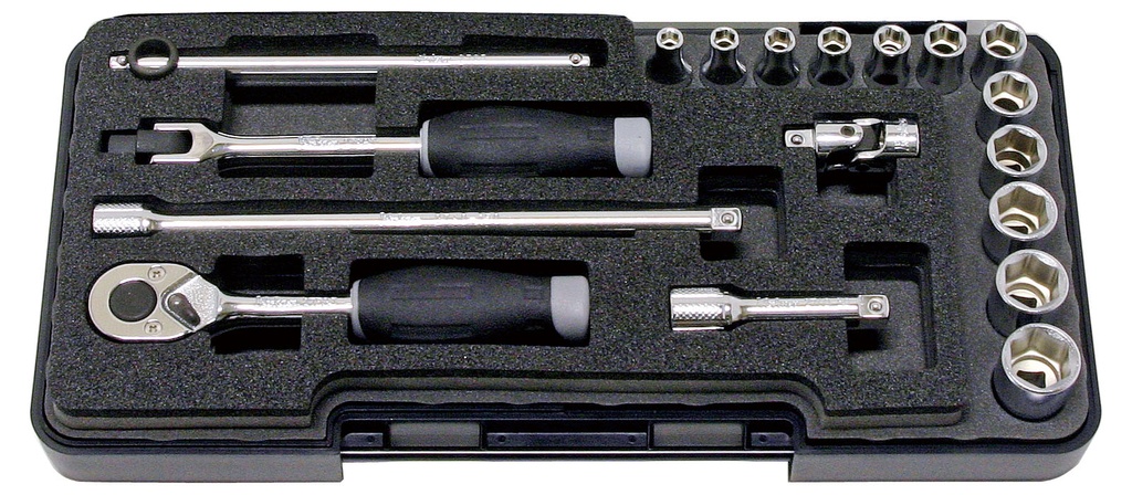 SOCKET SET 1/4"SQ.DR. 6-P (72801139, PICHLER)