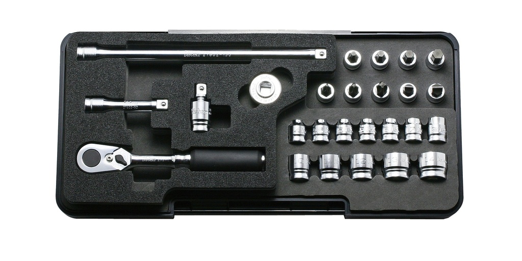 SOCKET SET 1/4"SQ.DR. 6-P, Z-SERIES (72801141, PICHLER)