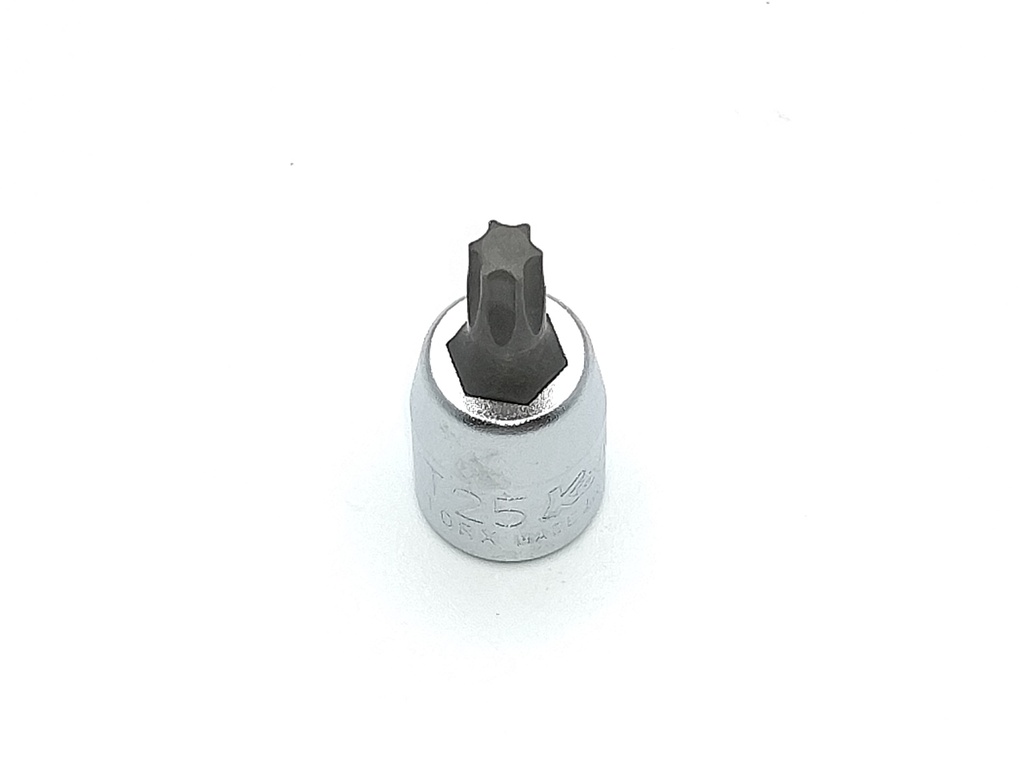 T-profile bit sockets T25 1/4" drive x 32 long not tamper proof (7291125, PICHLER)