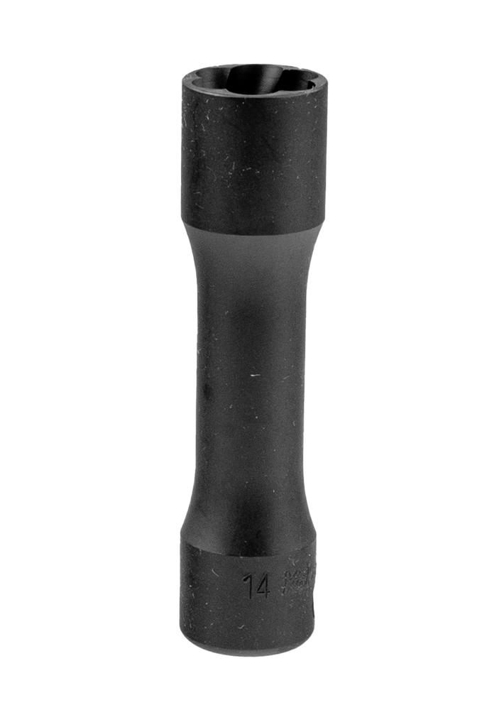 Pažeistų veržlių išsukimo galvutė Nut-Twister, gili, 3/8 col., 14 mm, L=80 mm (73800558, PICHLER)