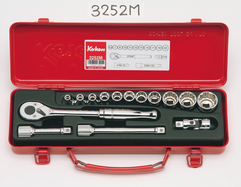 SOCKET SET 3/8"SQ.DR. (73800603, PICHLER)