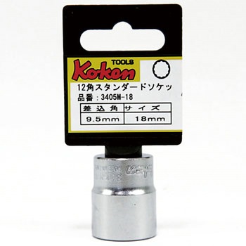 SOCKET 3/8"SQ.DR. 12-P 18MM (73801027, PICHLER)