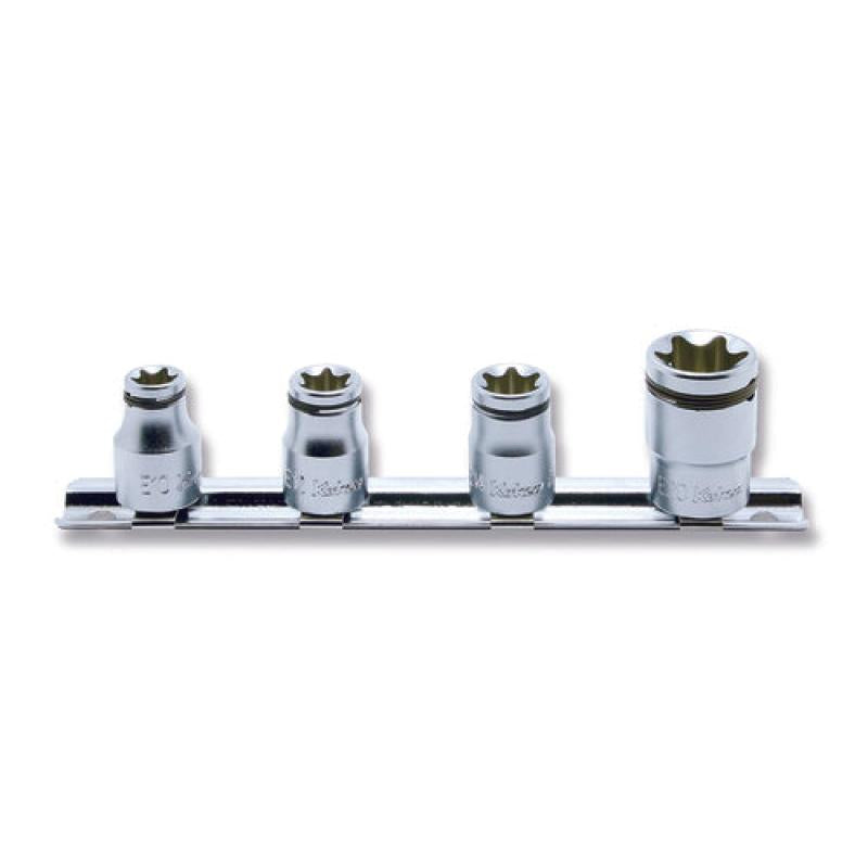 TORX Socket Set 3/8 in., Nut Grip, 4 pcs on Rail (73801097, PICHLER)